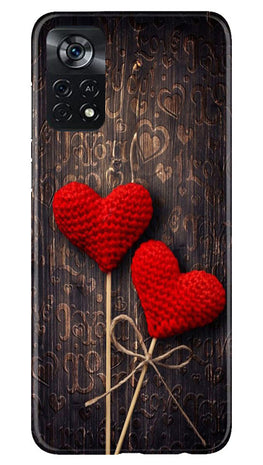 Red Hearts Case for Poco X4 Pro