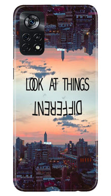 Look at things different Mobile Back Case for Poco X4 Pro (Design - 99)