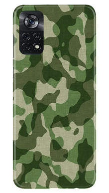 Army Camouflage Mobile Back Case for Poco X4 Pro  (Design - 106)