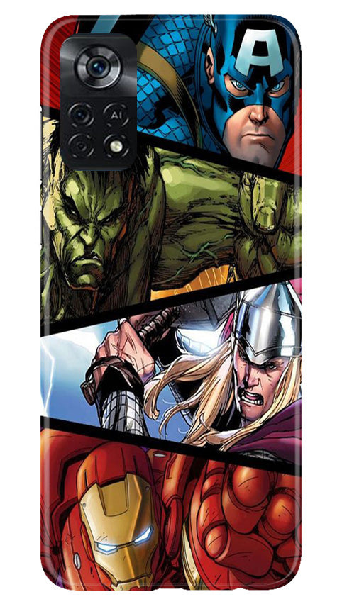Avengers Superhero Case for Poco X4 Pro  (Design - 124)