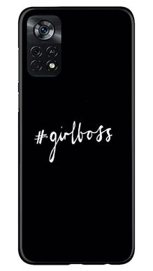 Like a Girl Boss Mobile Back Case for Poco X4 Pro (Design - 234)
