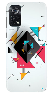 Diffrent Four Color Pattern Mobile Back Case for Poco X4 Pro (Design - 244)