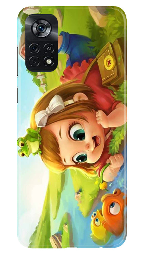 Baby Girl Mobile Back Case for Poco X4 Pro (Design - 301)