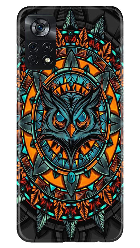 Owl Mobile Back Case for Poco X4 Pro (Design - 319)