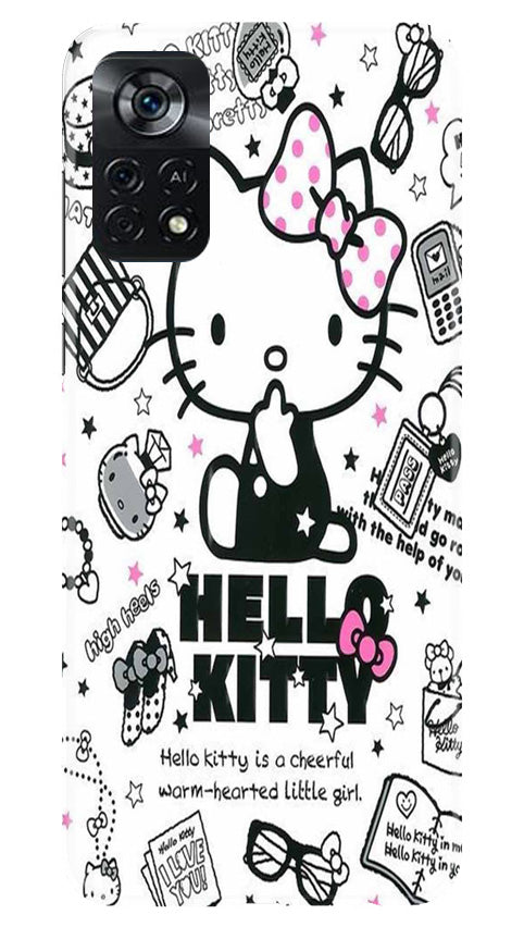 Hello Kitty Mobile Back Case for Poco X4 Pro (Design - 320)