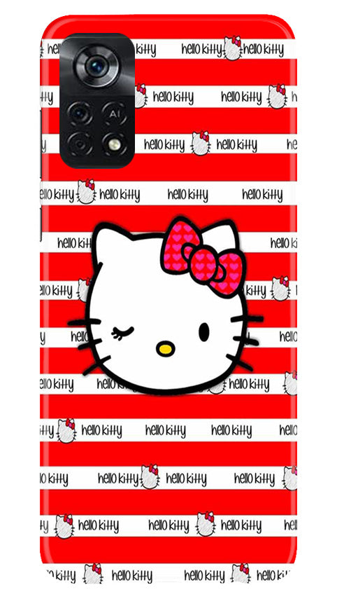 Hello Kitty Mobile Back Case for Poco X4 Pro (Design - 323)