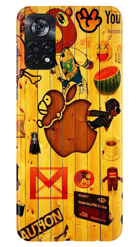 Wooden Texture Mobile Back Case for Poco X4 Pro (Design - 326)