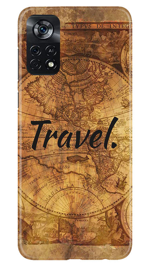 Travel Mobile Back Case for Poco X4 Pro (Design - 334)