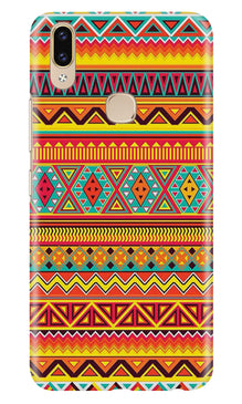 Zigzag line pattern Mobile Back Case for Asus Zenfone Max Pro M2 (Design - 4)