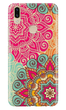 Rangoli art Mobile Back Case for Asus Zenfone Max Pro M2 (Design - 6)