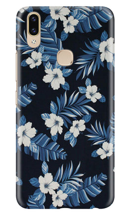 White flowers Blue Background2 Case for Asus Zenfone Max Pro M2