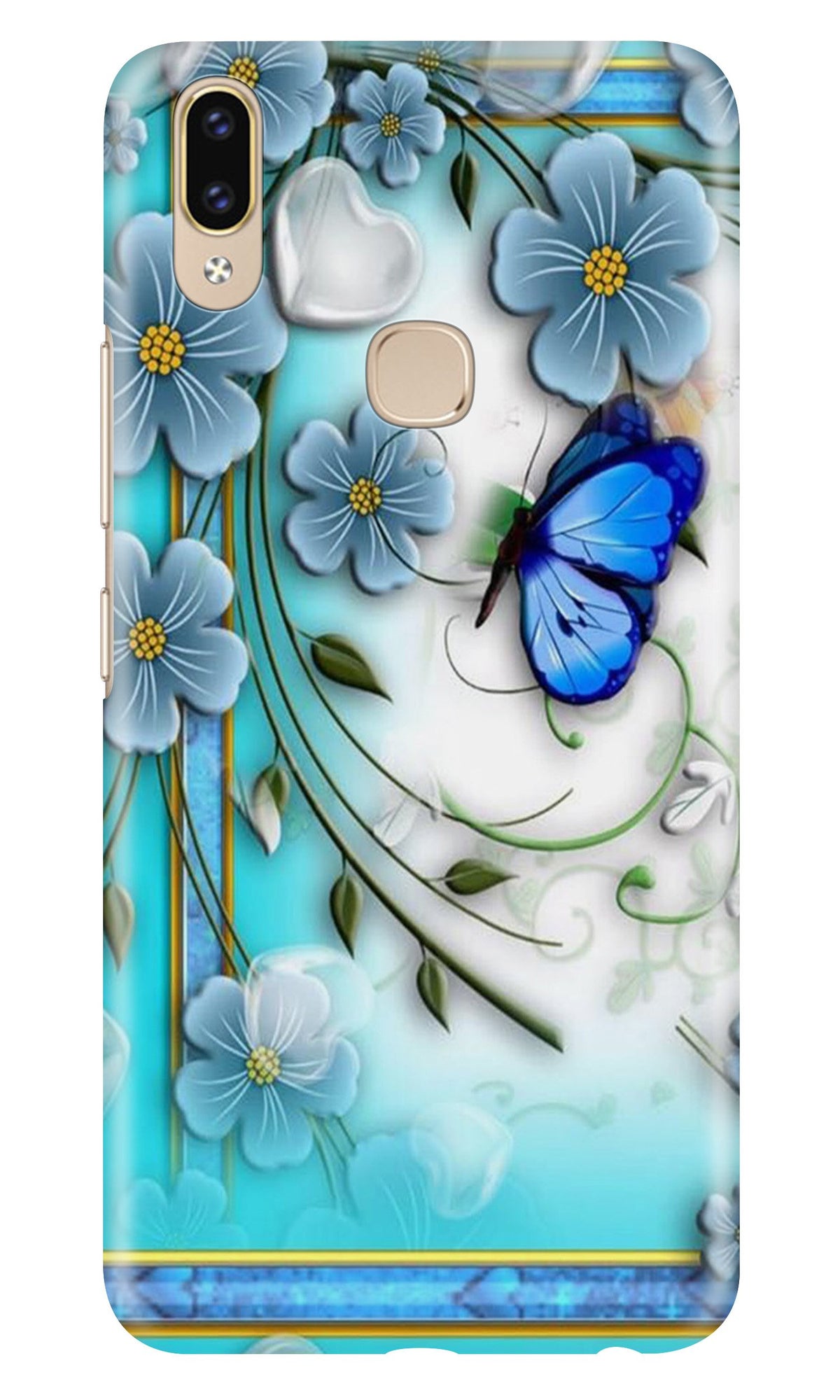 Blue Butterfly Case for Asus Zenfone Max Pro M2
