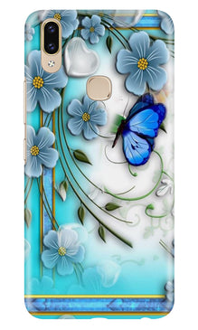 Blue Butterfly Mobile Back Case for Asus Zenfone Max M2 (Design - 21)