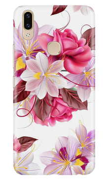 Beautiful flowers Mobile Back Case for Asus Zenfone Max M2 (Design - 23)