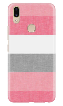 Pink white pattern Mobile Back Case for Asus Zenfone Max M2 (Design - 55)