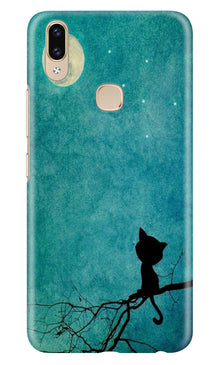 Moon cat Mobile Back Case for Asus Zenfone Max M2 (Design - 70)
