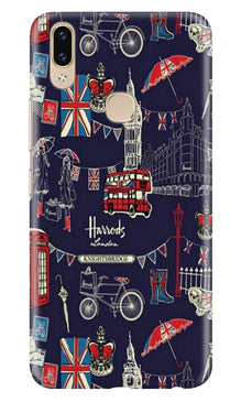 Love London Mobile Back Case for Asus Zenfone Max M2 (Design - 75)