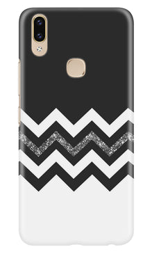 Black white Pattern2Mobile Back Case for Asus Zenfone Max M2 (Design - 83)