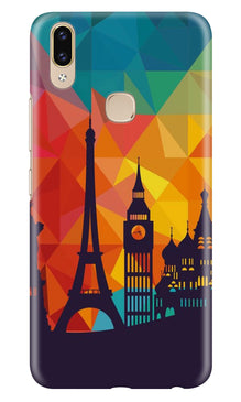 Eiffel Tower2 Mobile Back Case for Asus Zenfone Max M2 (Design - 91)