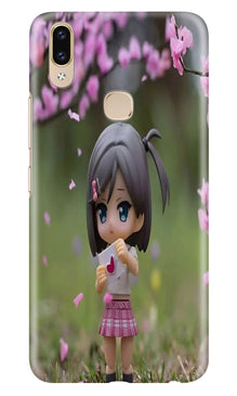 Cute Girl Mobile Back Case for Asus Zenfone Max M2 (Design - 92)