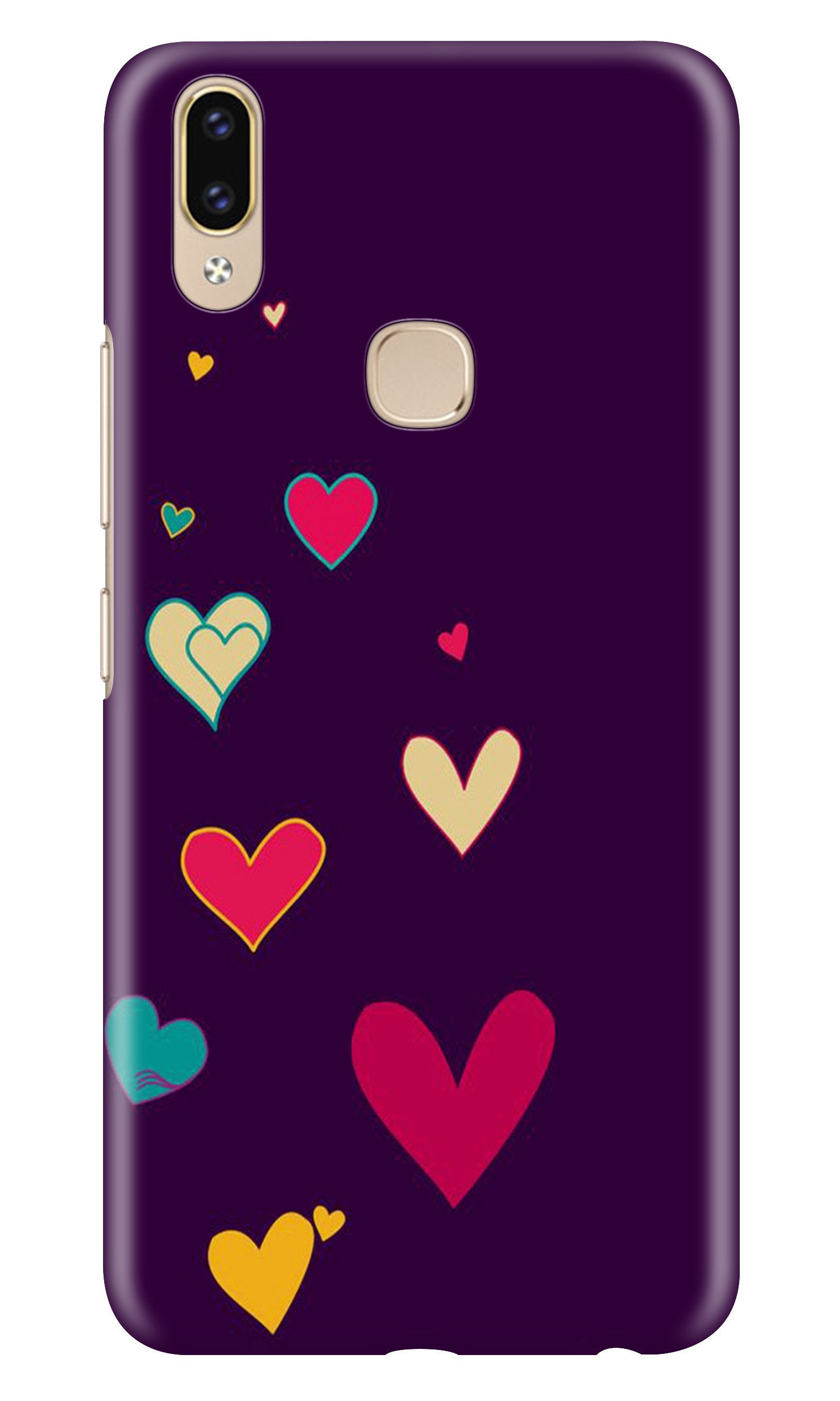 Purple Background Case for Asus Zenfone Max Pro M2  (Design - 107)