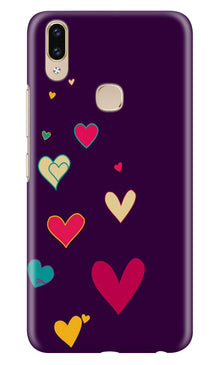 Purple Background Mobile Back Case for Asus Zenfone Max Pro M2  (Design - 107)
