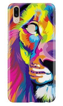 Colorful Lion Mobile Back Case for Asus Zenfone Max Pro M2  (Design - 110)