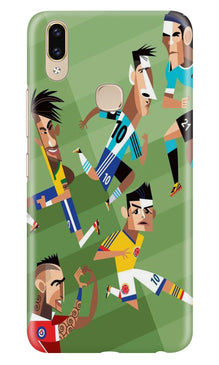 Football Mobile Back Case for Asus Zenfone Max Pro M2  (Design - 166)