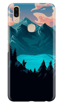 Mountains Mobile Back Case for Asus Zenfone Max Pro M2 (Design - 186)