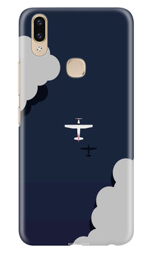 Clouds Plane Mobile Back Case for Asus Zenfone Max Pro M2 (Design - 196)