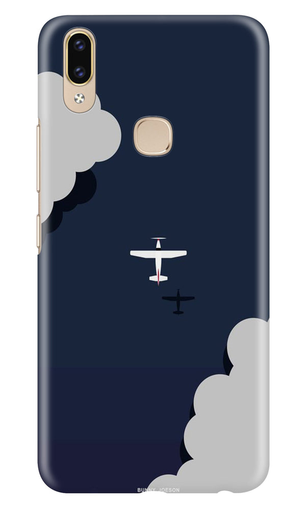Clouds Plane Case for Asus Zenfone Max Pro M2 (Design - 196)