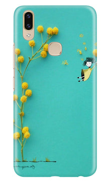 Flowers Girl Mobile Back Case for Asus Zenfone Max Pro M2 (Design - 216)