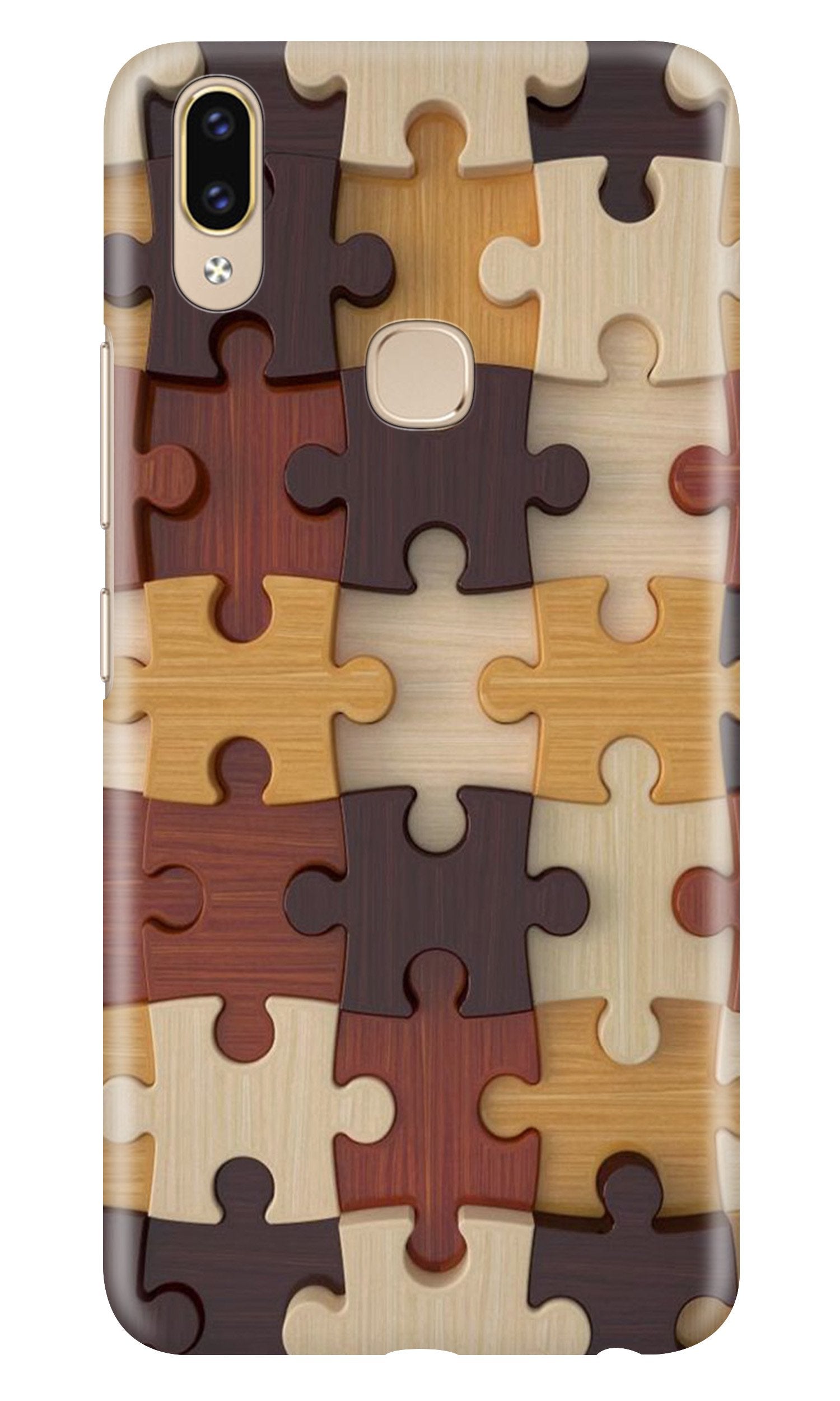 Puzzle Pattern Case for Asus Zenfone Max Pro M2 (Design No. 217)