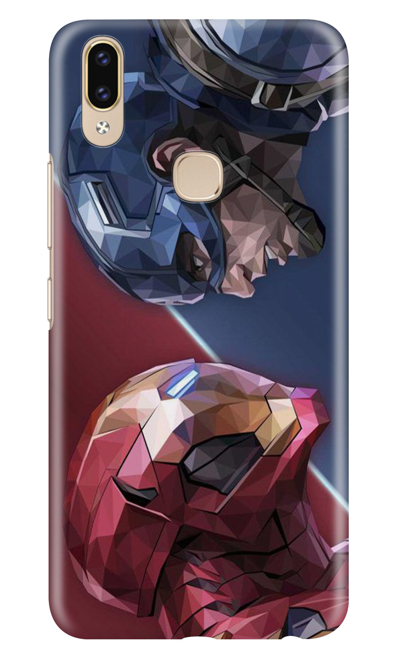 Ironman Captain America Case for Asus Zenfone Max Pro M2 (Design No. 245)