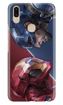Ironman Captain America Mobile Back Case for Asus Zenfone Max Pro M2 (Design - 245)