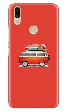 Travel Bus Mobile Back Case for Asus Zenfone Max Pro M2 (Design - 258)