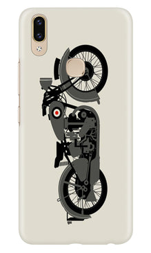 MotorCycle Mobile Back Case for Asus Zenfone Max Pro M2 (Design - 259)