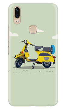 Vintage Scooter Mobile Back Case for Asus Zenfone Max Pro M2 (Design - 260)