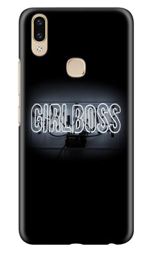 Girl Boss Black Mobile Back Case for Asus Zenfone Max Pro M2 (Design - 268)
