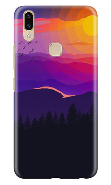 Sun Set Mobile Back Case for Asus Zenfone Max Pro M2 (Design - 279)