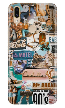 Vintage Design Mobile Back Case for Asus Zenfone Max Pro M2 (Design - 284)