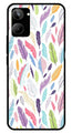 Colorful Feathers Metal Mobile Case for Realme 10   (Design No -06)