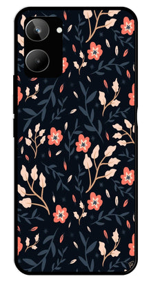 Floral Pattern Metal Mobile Case for Realme 10