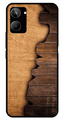 Wooden Design Metal Mobile Case for Realme 10