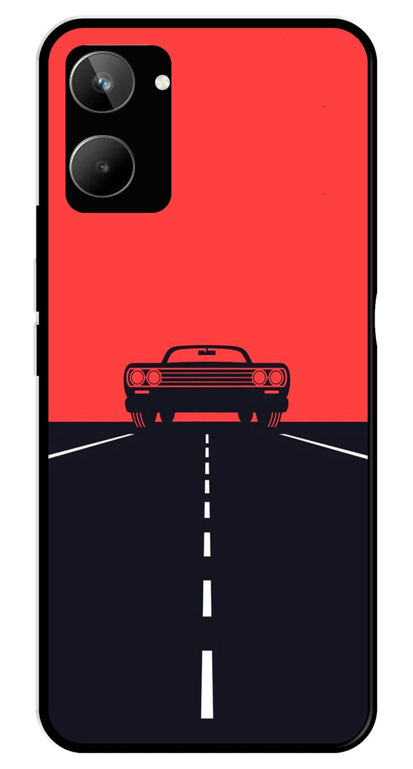 Car Lover Metal Mobile Case for Realme 10   (Design No -21)