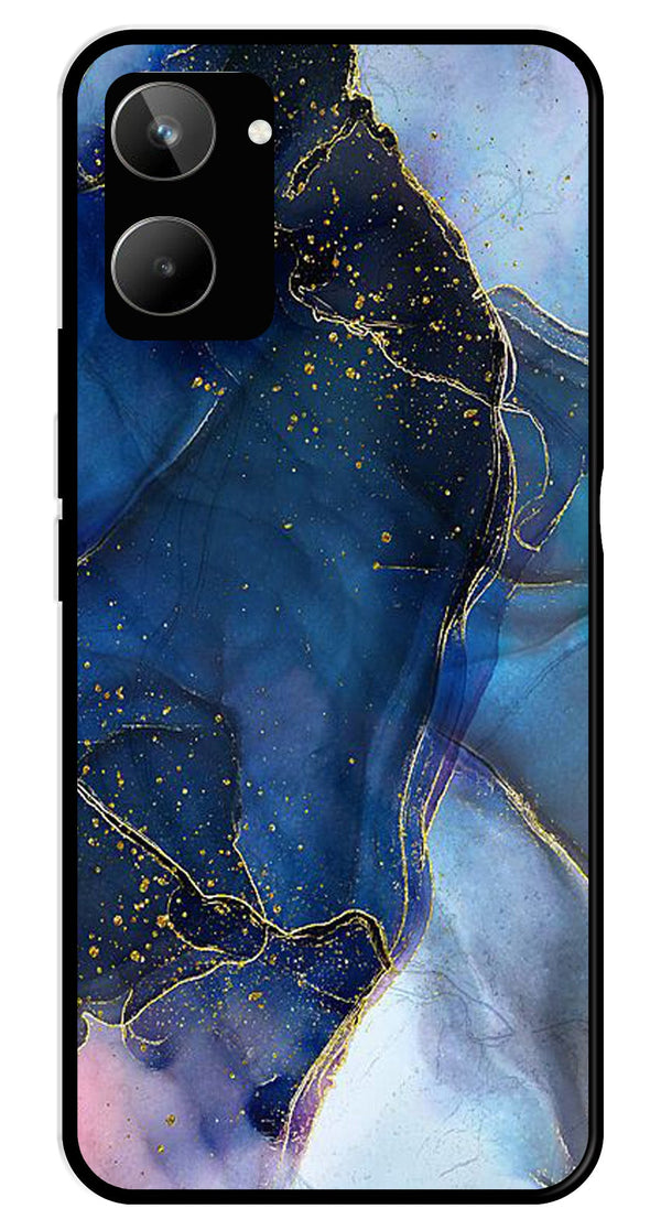 Blue Marble Metal Mobile Case for Realme 10   (Design No -34)