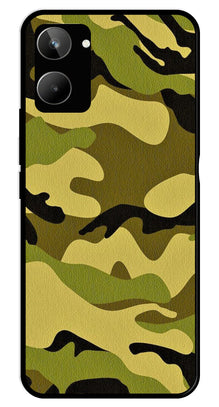 Army Pattern Metal Mobile Case for Realme 10