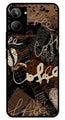 Coffee Pattern Metal Mobile Case for Realme 10   (Design No -37)