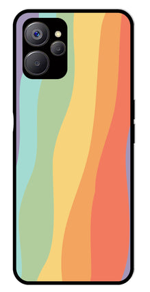 Muted Rainbow Metal Mobile Case for Realme 9i 5G