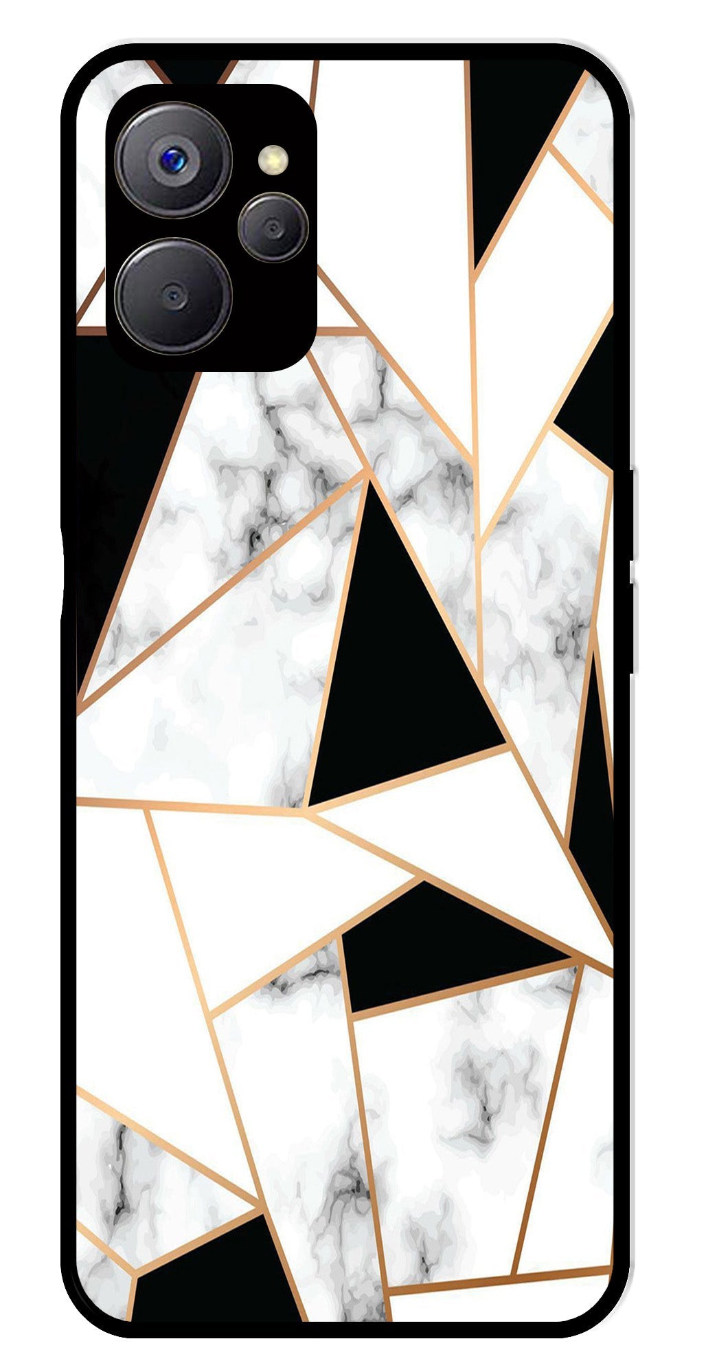 Marble Design2 Metal Mobile Case for Realme 9i 5G   (Design No -08)